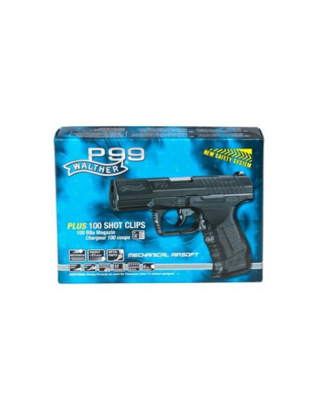 Pistolet asg walther p99 sprężynowy czarny