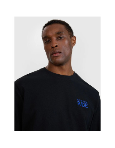 Longsleeve oversize z nadrukiem męski 4f 4fwss25tlonm390-20s