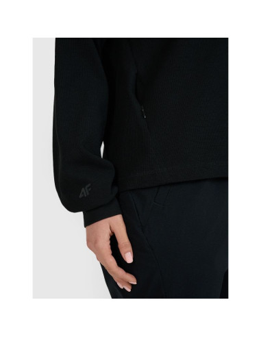 Longsleeve oversize z nadrukiem damski 4f 4fwss25tlonf393-20s