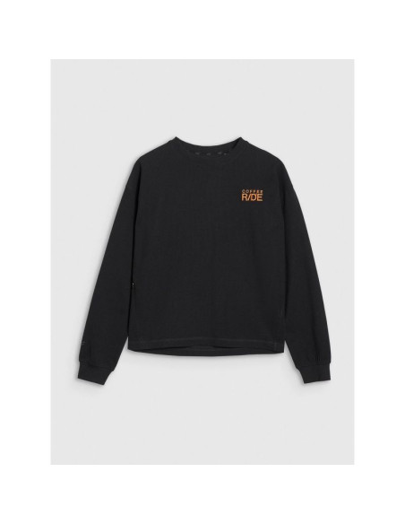 Longsleeve oversize z nadrukiem damski 4f 4fwss25tlonf393-20s