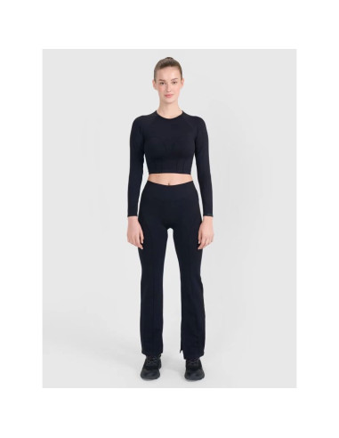 Spodnie treningowe bezszwowe z rozszerzanymi nogawkami damskie 4f 4frss25tftrf1031-20s