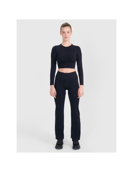 Spodnie treningowe bezszwowe z rozszerzanymi nogawkami damskie 4f 4frss25tftrf1031-20s