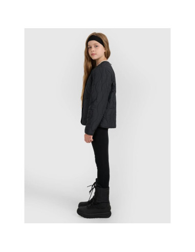 Kurtka puchowa z wypełnieniem syntetycznym dziewczęca 4f 4fjraw25tdjaf0767-20s