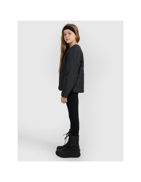 Kurtka puchowa z wypełnieniem syntetycznym dziewczęca 4f 4fjraw25tdjaf0767-20s