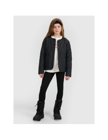Kurtka puchowa z wypełnieniem syntetycznym dziewczęca 4f 4fjraw25tdjaf0767-20s