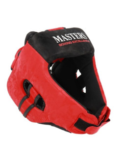 Kask bokserski masters kt-excellence czarno-czerwony