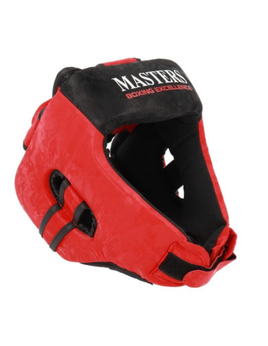 Kask bokserski masters kt-excellence czarno-czerwony