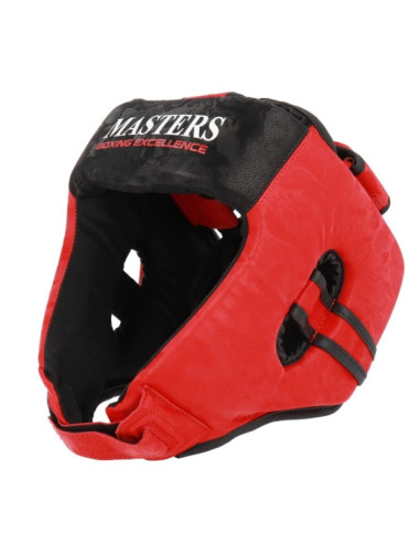 Kask bokserski masters kt-excellence czarno-czerwony