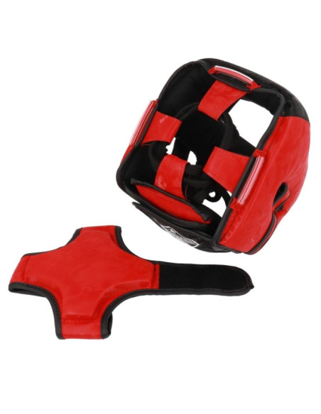 Kask bokserski masters kt-excellence czarno-czerwony