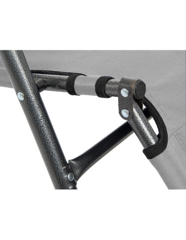 Fotel wielopozycyjny level z zagłówkiem szary