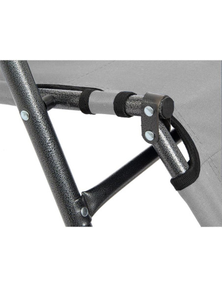 Fotel wielopozycyjny level z zagłówkiem szary