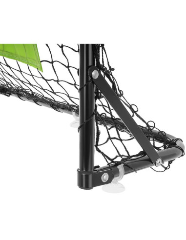 Zestaw 2 bramek metalowych z siatką piłka pompka 60x45x24cm enero