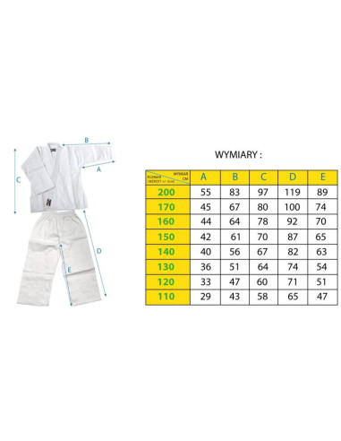 Kimono ringstar judo 200 cm