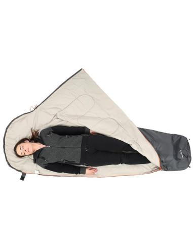 Śpiwór turystyczny mumia xxl 230x80/50cm szary redcliffs