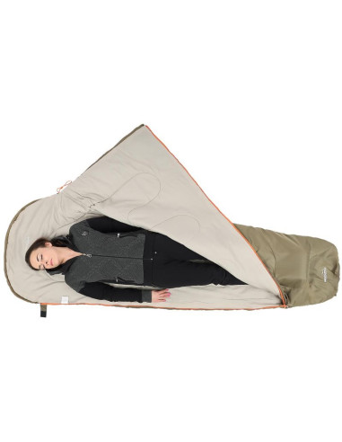 Śpiwór turystyczny mumia xxl 230x80/50cm khaky redcliffs