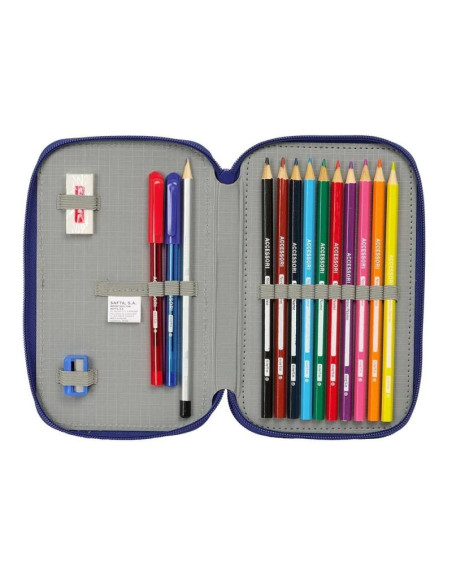 Fc barcelona piórnik z wyposażeniem double filled pencil case 28 pcs 412529854