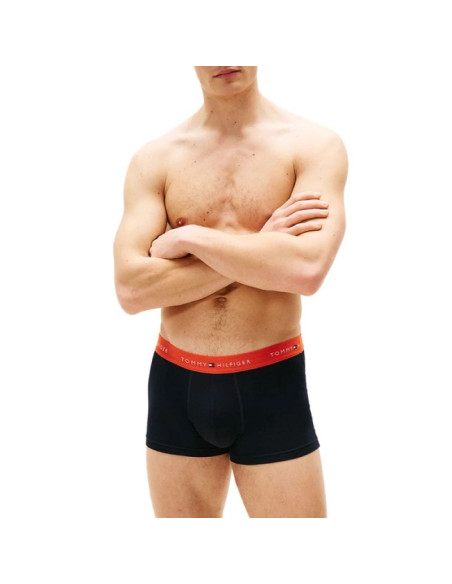 Tommy hilfiger 3-pack bokserki majtki męskie granatowe bawełna
