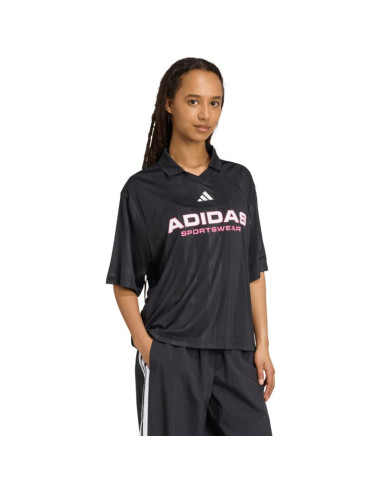 Koszulka damska adidas tiro q4 polo czarna jn2749
