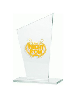 Trofeum szklane grawerowane + wypełnienie farbą 2