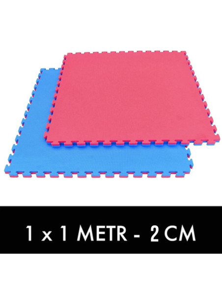 Mata do ćwiczeń z ceryfikatem bezpieczeństwa - puzzle 1x1m - tatami 2 cm