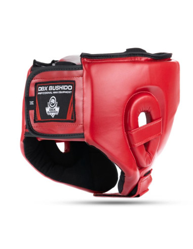 Kask bokserski turniejowy czerwony
