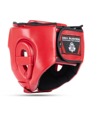 Kask bokserski turniejowy czerwony