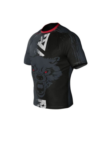 Koszulka kompresyjna "wolf" typu rashguard powstała z materiału dbx more dry xl