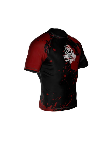 Koszulka kompresyjna "blood" typu rashguard powstała z materiału dbx more dry m
