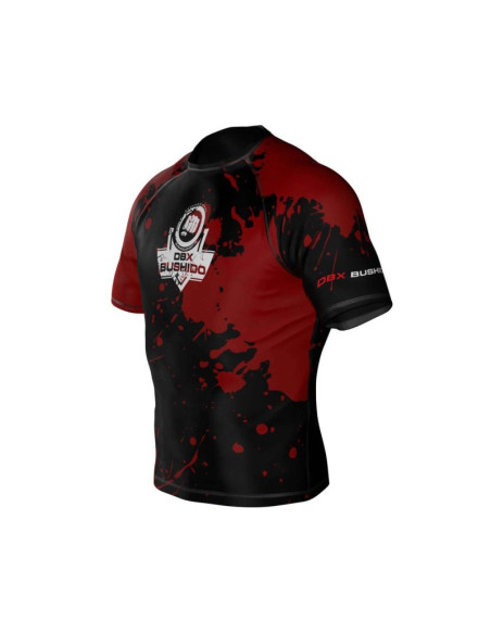 Koszulka kompresyjna "blood" typu rashguard powstała z materiału dbx more dry m