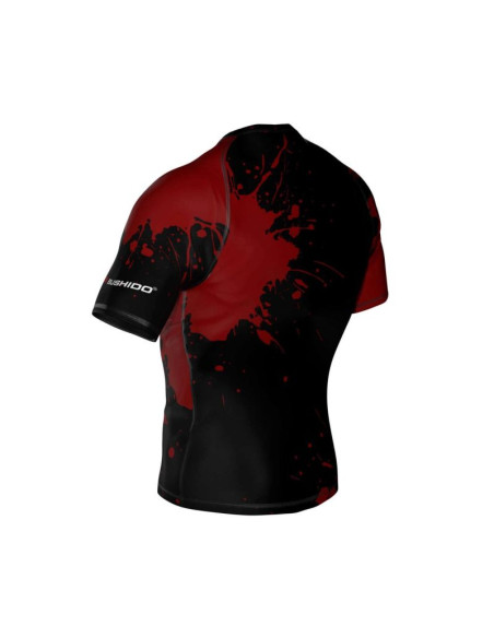 Koszulka kompresyjna "blood" typu rashguard powstała z materiału dbx more dry m