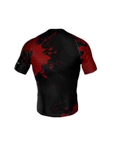 Koszulka kompresyjna "blood" typu rashguard powstała z materiału dbx more dry m