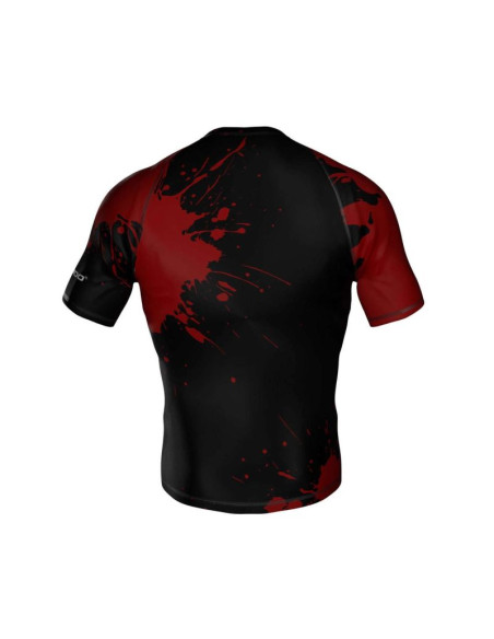 Koszulka kompresyjna "blood" typu rashguard powstała z materiału dbx more dry m