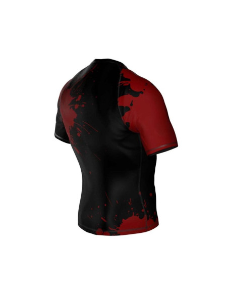 Koszulka kompresyjna "blood" typu rashguard powstała z materiału dbx more dry m