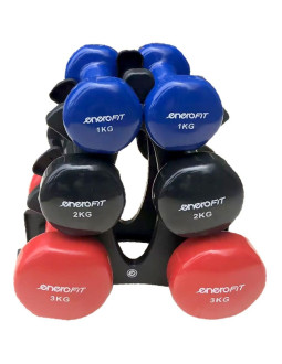 Zestaw hantli vdb 12kg stojak choinka enero fit 2