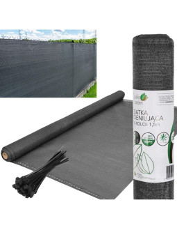 Siatka cieniująca 140g/m2 1.5x25m ciemno szara 2