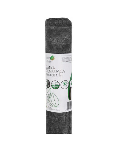 Siatka cieniująca 140g/m2 1.5x25m ciemno szara