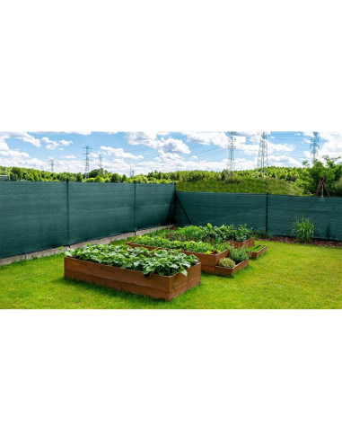 Siatka cieniująca 140g/m2 1.5x25m ciemno zielona