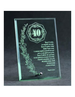 Trofeum szklane grawerowane 2