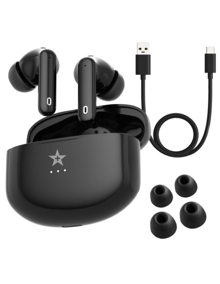 Słuchawki bezprzewodowe giewont realsound pro anc enc gws800-1 czarne