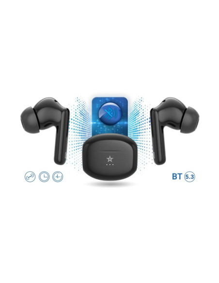 Słuchawki bezprzewodowe giewont realsound pro anc enc gws800-1 czarne