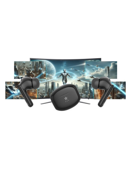 Słuchawki bezprzewodowe giewont realsound pro anc enc gws800-1 czarne