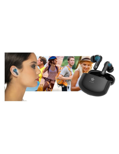 Słuchawki bezprzewodowe giewont realsound pro anc enc gws800-1 czarne