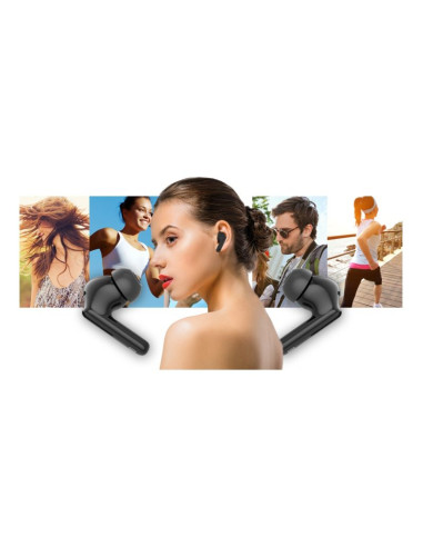 Słuchawki bezprzewodowe giewont realsound pro anc enc gws800-1 czarne