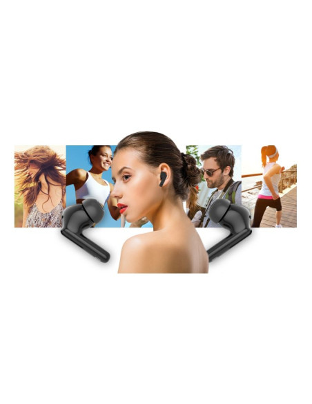 Słuchawki bezprzewodowe giewont realsound pro anc enc gws800-1 czarne