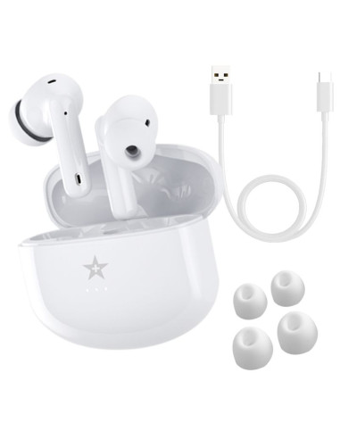 Słuchawki bezprzewodowe giewont realsound pro anc enc gws800-2 białe