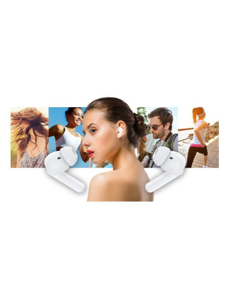 Słuchawki bezprzewodowe giewont realsound pro anc enc gws800-2 białe