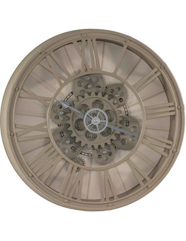 Zegar ścienny obrotowy mechanizm 38cm cappuccino