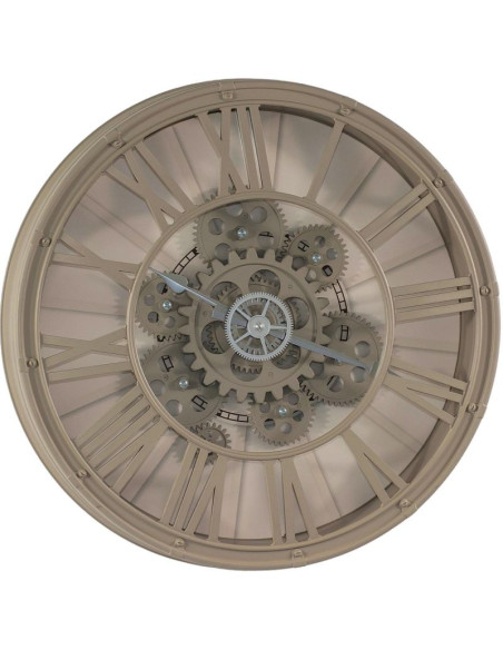 Zegar ścienny obrotowy mechanizm 38cm cappuccino