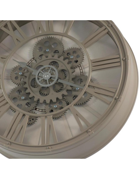Zegar ścienny obrotowy mechanizm 38cm cappuccino