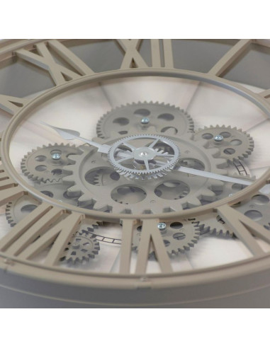 Zegar ścienny obrotowy mechanizm 38cm cappuccino